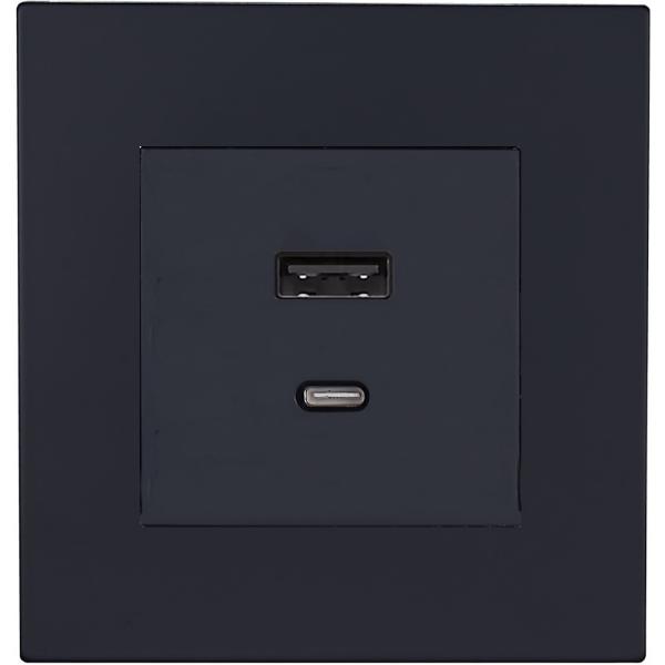 Розетка USB/C внутр. монтажа Castilla (черная)